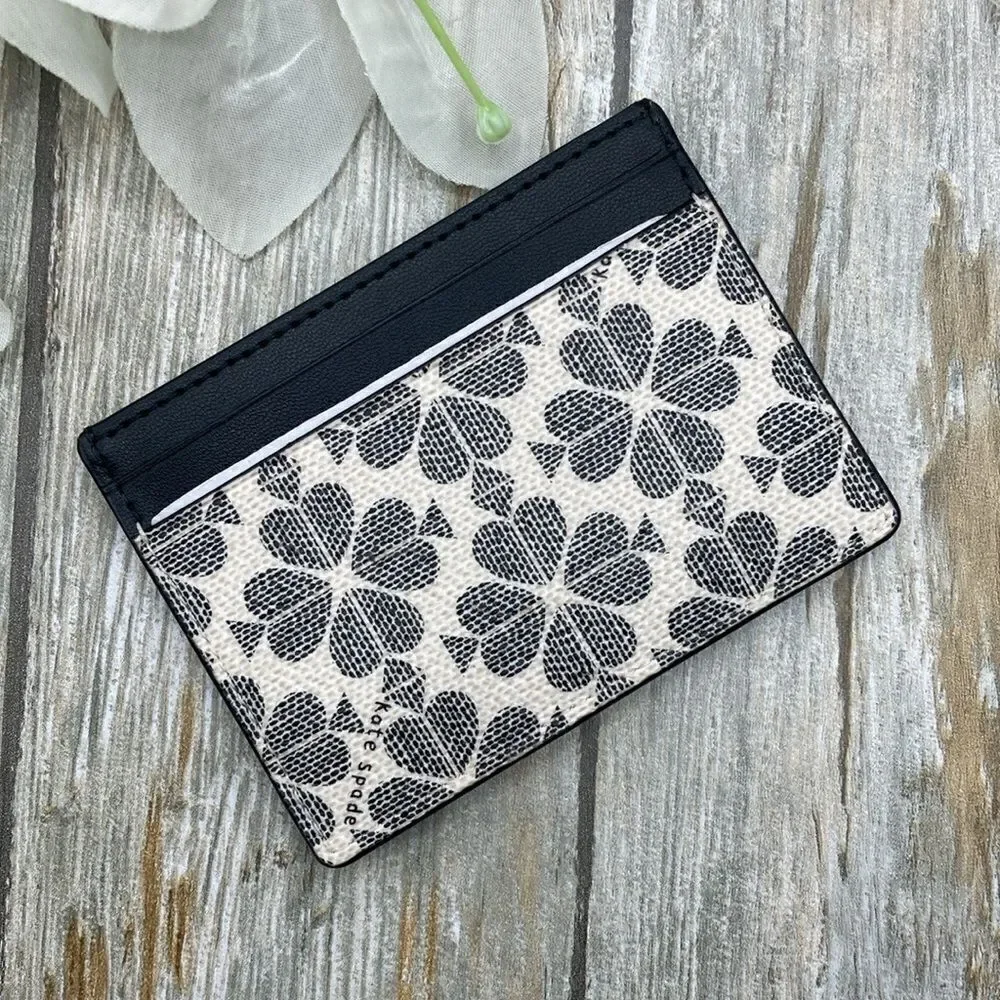 Kate Spade Signature Spade Flower Small Satchel & Card Case Crossbody Bag Purse